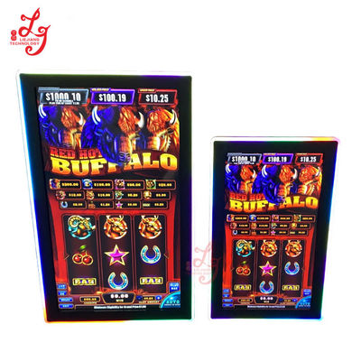Touch Screen Monitors 32 43 Inch Infrared With LED Lights For POG Game Lol Gold Touch Game Machines